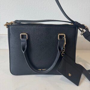 Nine West Convertible Cross Body/Shoulder bag with Card Holder, Black